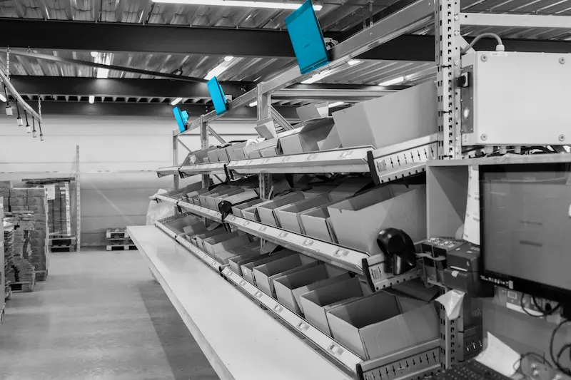 Optimising warehouse management system (WMS) with e-check-to-light