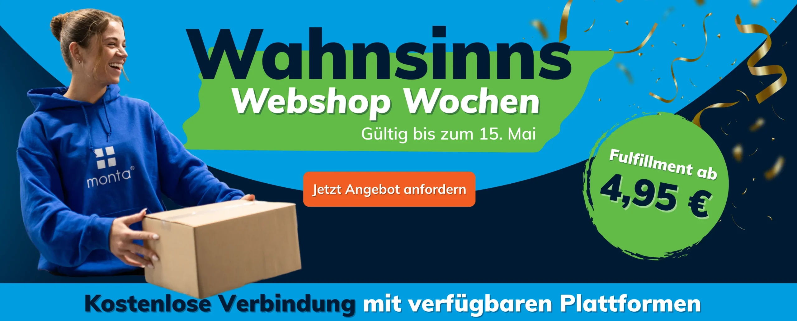 Wahnsinns webshop wochen Mit Monta