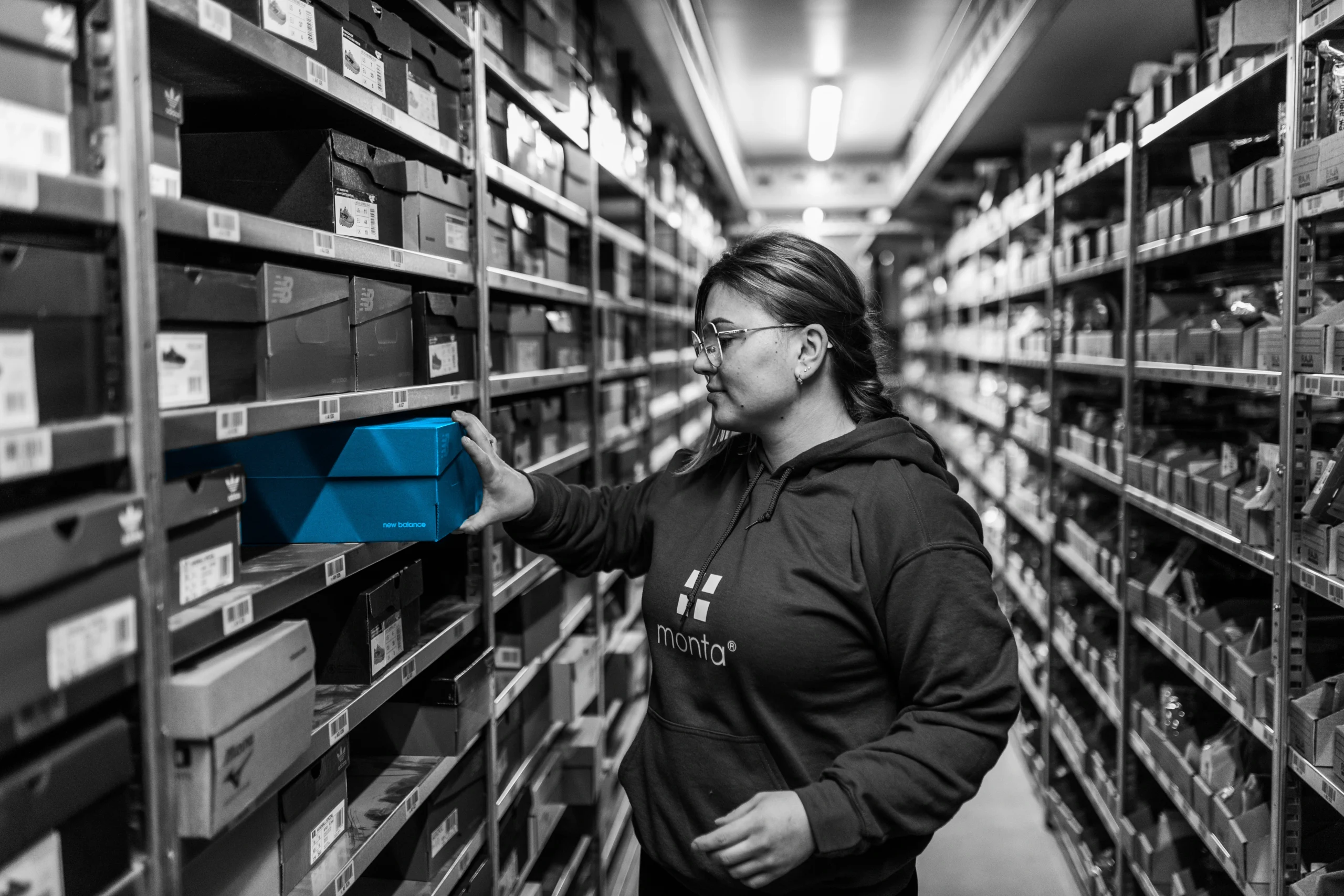Logistique e-commerce chaussures